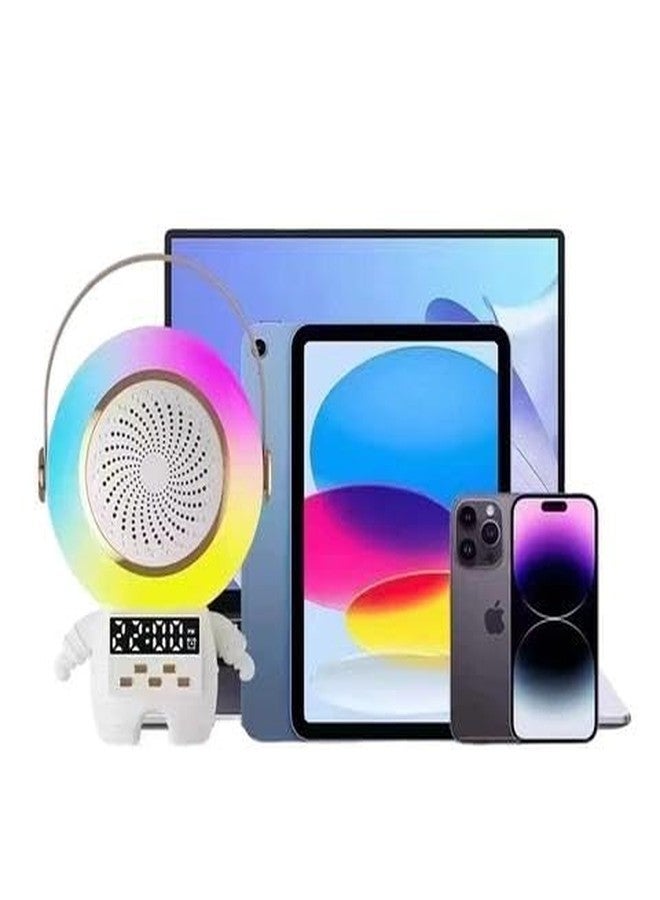 Fruhrer جهاز كاريوكي للأطفال مزود بميكروفون ومكبر صوت وإضاءة ديناميكية | قابل لإعادة الشحن لاسلكيًا عبر منفذ USB-C | مناسب للمنزل والرحلات الخارجية (متعدد الألوان) - Image 5